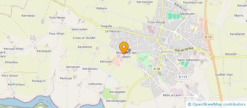 localisation de l'entreprise MONSIEUR EMMANUEL DENIEL  LANNILIS