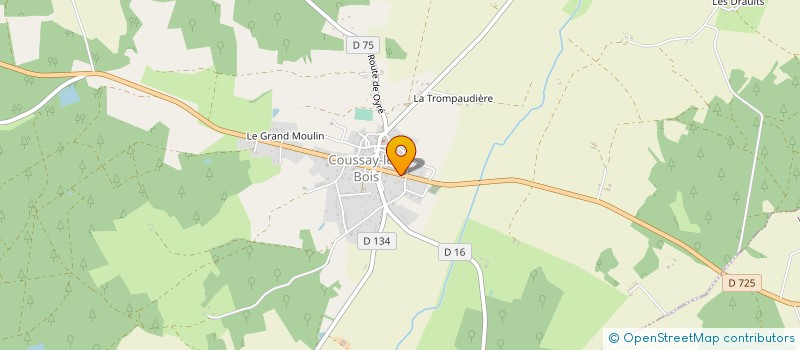 localisation de l'entreprise MONSIEUR EMMANUEL DENIS  COUSSAY-LES-BOIS