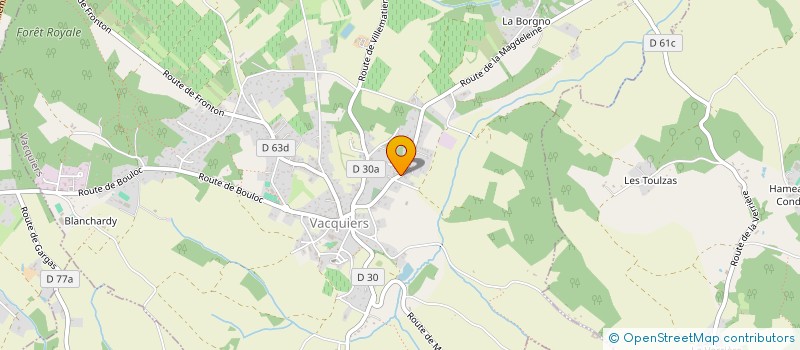 localisation de l'entreprise MONSIEUR EMMANUEL DENIS  VACQUIERS