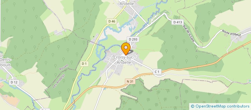 localisation de l'entreprise MONSIEUR EMMANUEL DENYS  CROISY-SUR-ANDELLE