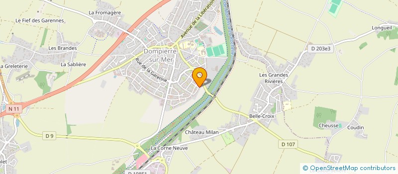 localisation de l'entreprise MONSIEUR EMMANUEL DEROCHE  DOMPIERRE-SUR-MER