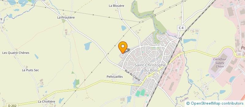 localisation de l'entreprise MONSIEUR EMMANUEL DEROUET  SAINT-CHRISTOPHE-DU-BOIS