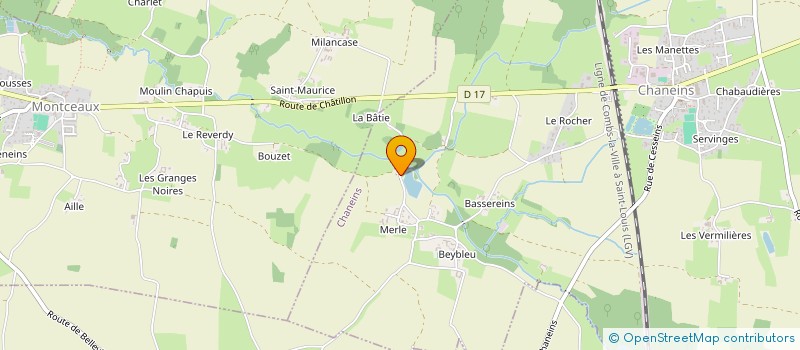 localisation de l'entreprise MONSIEUR EMMANUEL DERU  CHANEINS