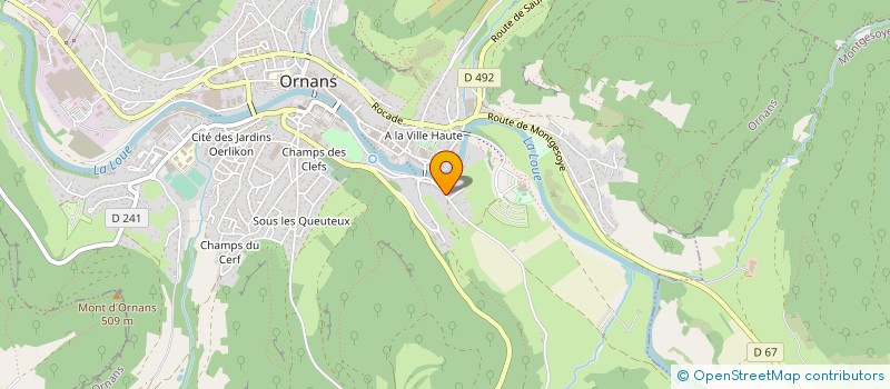 localisation de l'entreprise MONSIEUR EMMANUEL DESBIEZ-PIAT  ORNANS