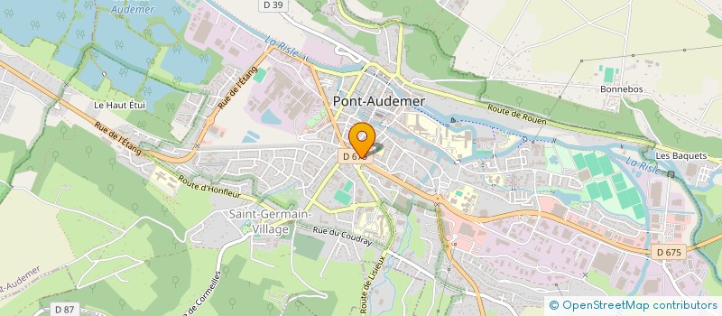 localisation de l'entreprise MONSIEUR EMMANUEL DESCHAMPS à PONT-AUDEMER