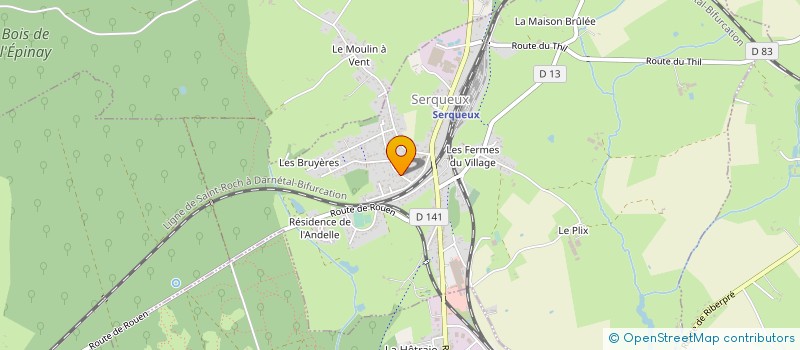 localisation de l'entreprise MONSIEUR EMMANUEL DESHAYES à SERQUEUX