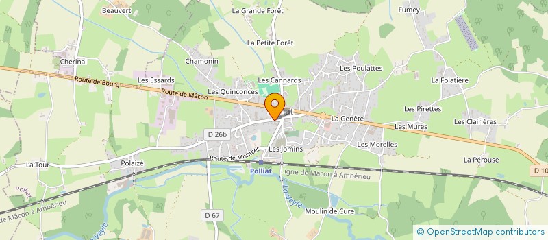 localisation de l'entreprise MONSIEUR EMMANUEL DESTIVAL à POLLIAT