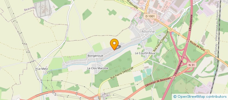 localisation de l'entreprise MONSIEUR EMMANUEL DEVOITINNE à ALLONNE