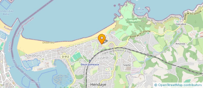 localisation de l'entreprise MONSIEUR EMMANUEL DEVREESE  HENDAYE