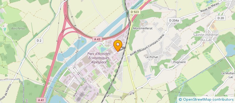 localisation de l'entreprise MONSIEUR EMMANUEL DHENIN  SAINTE-HELENE-DU-LAC