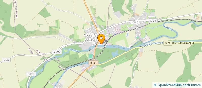 localisation de l'entreprise MONSIEUR EMMANUEL DHUICQ  COULANGES-SUR-YONNE