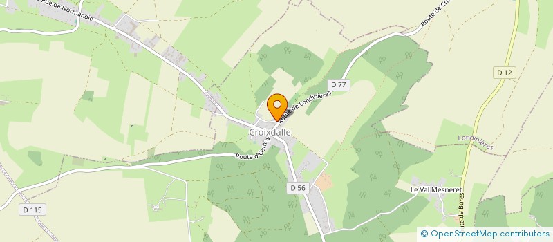 localisation de l'entreprise MONSIEUR EMMANUEL  DOMINIQUE LEBON  CROIXDALLE