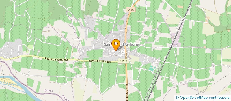 localisation de l'entreprise MONSIEUR EMMANUEL DORLAND  SAINT-JUST-D'ARDECHE