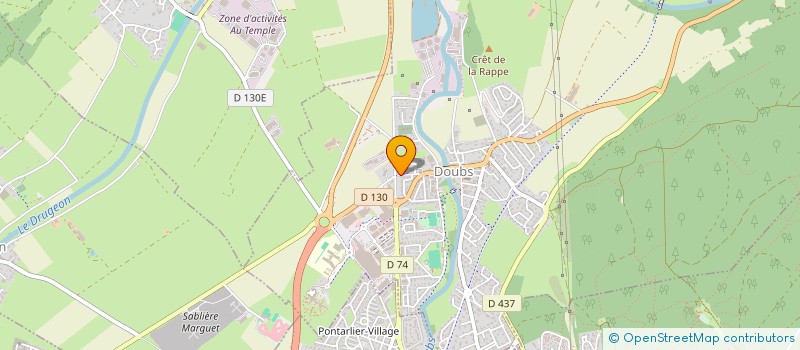 localisation de l'entreprise MONSIEUR EMMANUEL DORNIER à DOUBS