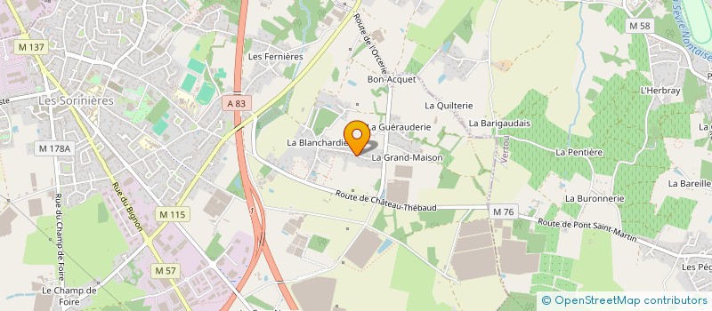 localisation de l'entreprise MONSIEUR EMMANUEL DOUAUD à LES SORINIERES