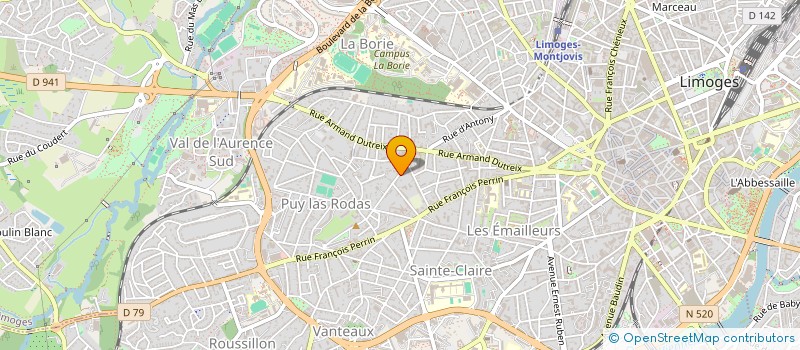 localisation de l'entreprise MONSIEUR EMMANUEL DOUGNAC à LIMOGES