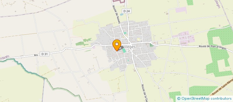 localisation de l'entreprise MONSIEUR EMMANUEL DROUAIRE  MOLLEGES