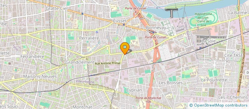 localisation de l'entreprise MONSIEUR EMMANUEL DRU  VILLEURBANNE