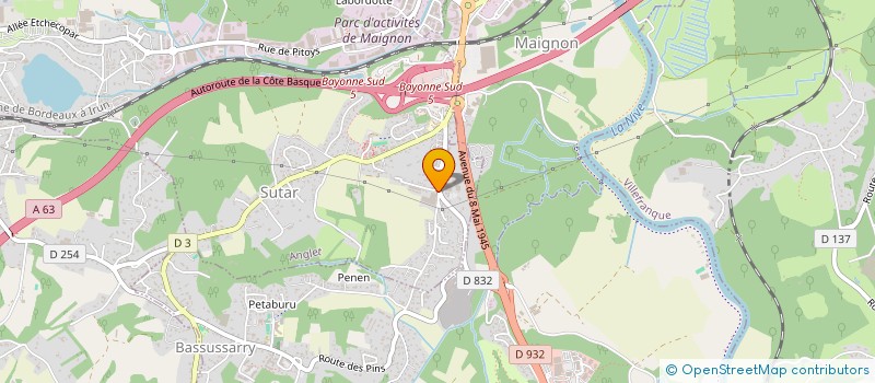 localisation de l'entreprise MONSIEUR EMMANUEL DUBOURG  BASSUSSARRY