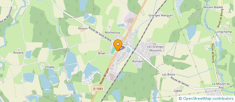 localisation de l'entreprise MONSIEUR EMMANUEL DUBREUIL  SERVAS