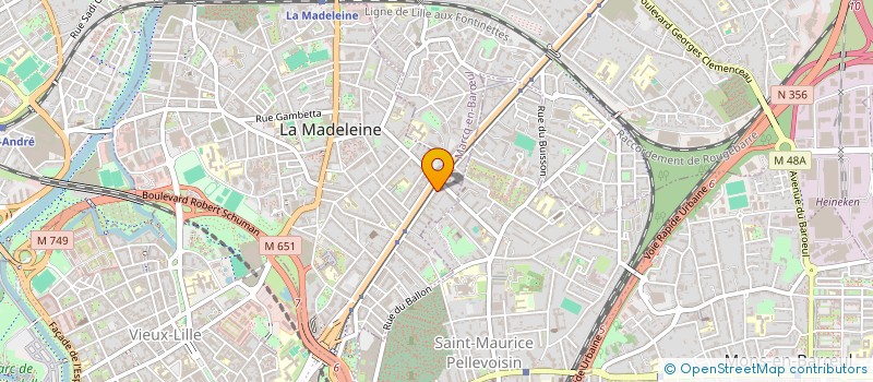 localisation de l'entreprise MONSIEUR EMMANUEL DUCLERT à LA MADELEINE
