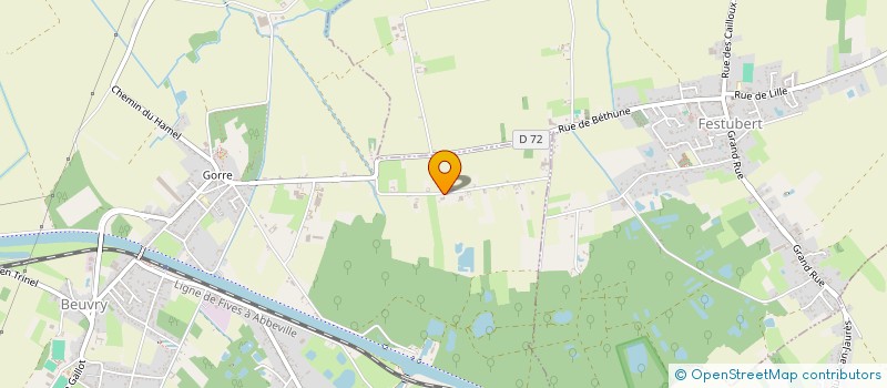 localisation de l'entreprise MONSIEUR EMMANUEL DUMETZ  BEUVRY