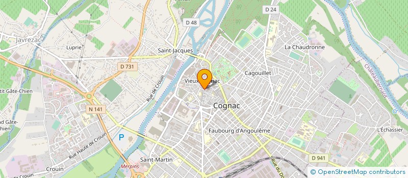 localisation de l'entreprise MONSIEUR EMMANUEL DUPONT à COGNAC