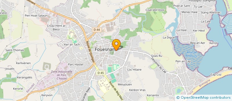 localisation de l'entreprise MONSIEUR EMMANUEL DURAND à FOUESNANT