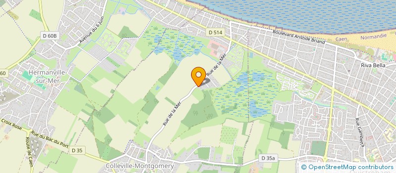 localisation de l'entreprise MONSIEUR EMMANUEL DUREL  COLLEVILLE-MONTGOMERY