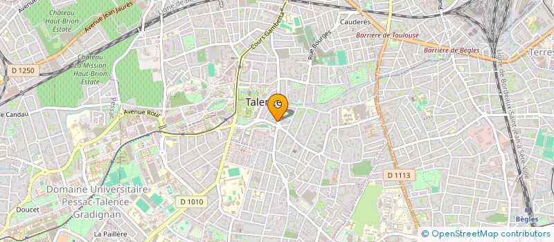 localisation de l'entreprise MONSIEUR EMMANUEL ERIC TABOUREAU  TALENCE