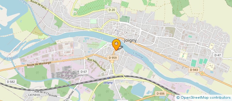 localisation de l'entreprise MONSIEUR EMMANUEL EYRAUD  JOIGNY