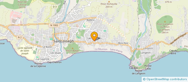 localisation de l'entreprise MONSIEUR EMMANUEL FABIO LEBON à SAINT-JOSEPH