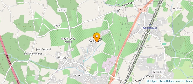 localisation de l'entreprise MONSIEUR EMMANUEL FAURE  PEUJARD