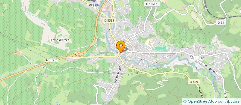 localisation de l'entreprise MONSIEUR EMMANUEL FAURE  ARBOIS