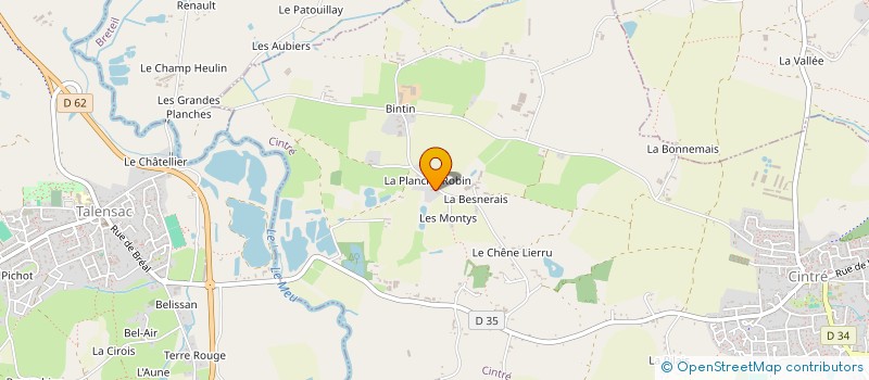 localisation de l'entreprise MONSIEUR EMMANUEL FAZILLEAU  CINTRE