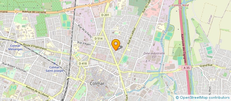 localisation de l'entreprise MONSIEUR EMMANUEL FEREIRA DE SOUSA  COLMAR