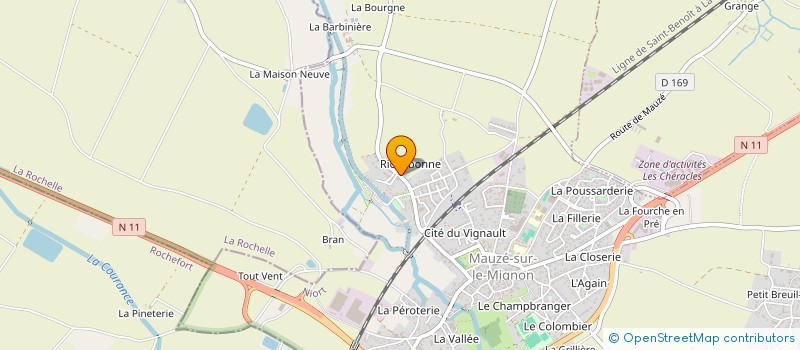 localisation de l'entreprise MONSIEUR EMMANUEL FERREIRA  MAUZE-SUR-LE-MIGNON