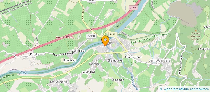 localisation de l'entreprise MONSIEUR EMMANUEL FERRETTO  ROVON