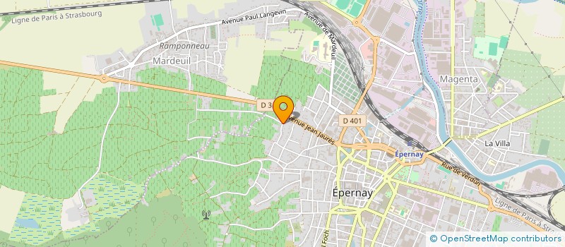 localisation de l'entreprise MONSIEUR EMMANUEL FONTAINE  EPERNAY