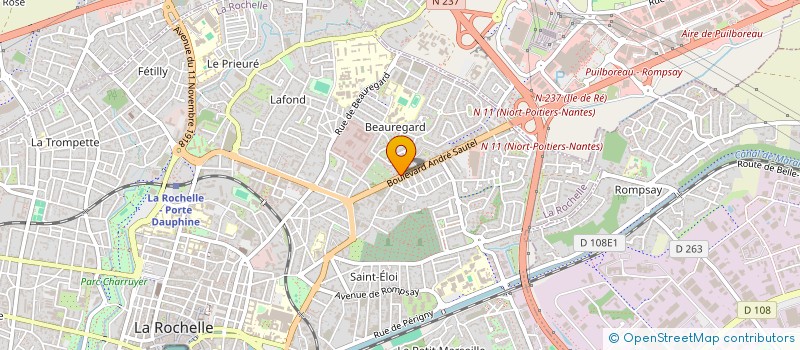 localisation de l'entreprise MONSIEUR EMMANUEL FORESTIER  LA ROCHELLE