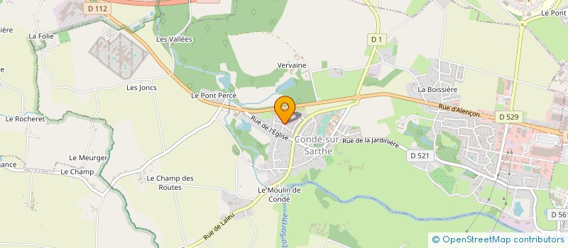 localisation de l'entreprise MONSIEUR EMMANUEL FORTIN à CONDE-SUR-SARTHE