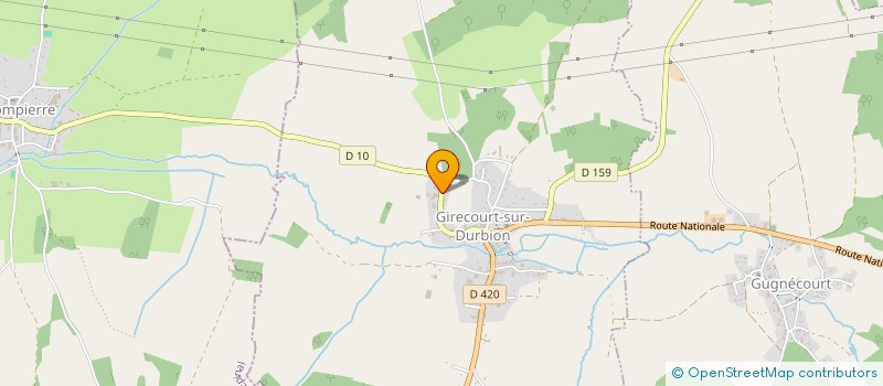 localisation de l'entreprise MONSIEUR EMMANUEL FOUSSE  GIRECOURT-SUR-DURBION