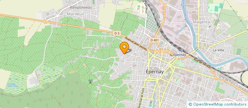 localisation de l'entreprise MONSIEUR EMMANUEL FRANC  EPERNAY