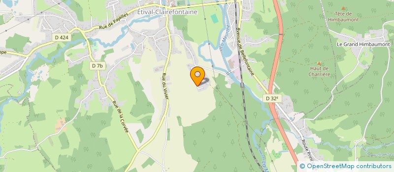 localisation de l'entreprise MONSIEUR EMMANUEL FRANCOIS  ETIVAL-CLAIREFONTAINE