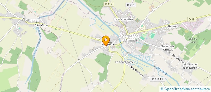 localisation de l'entreprise MONSIEUR EMMANUEL FRIOUX  PONT-L'ABBE-D'ARNOULT