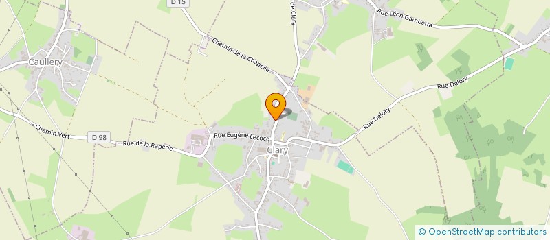 localisation de l'entreprise MONSIEUR EMMANUEL GABELLE  CLARY