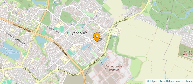 localisation de l'entreprise MONSIEUR EMMANUEL GABIN  GUYANCOURT