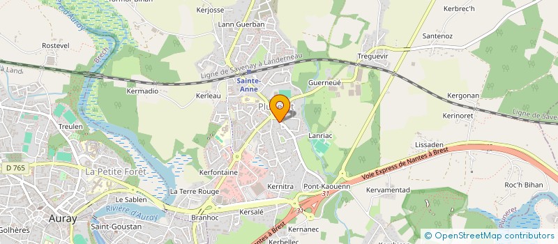 localisation de l'entreprise MONSIEUR EMMANUEL GALAIS à AURAY