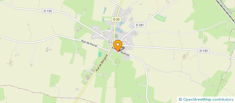 localisation de l'entreprise MONSIEUR EMMANUEL GALLAIS  BAZOUGERS