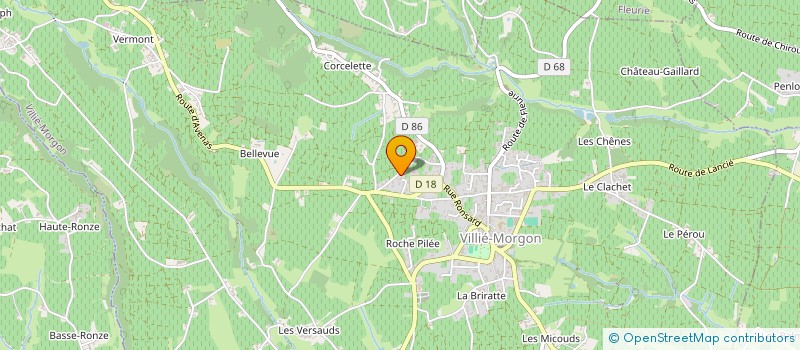 localisation de l'entreprise MONSIEUR EMMANUEL GARNIER  VILLIE-MORGON